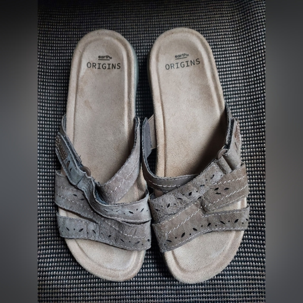 Earth Origins Savoy Shantel Suede Slide Sandals